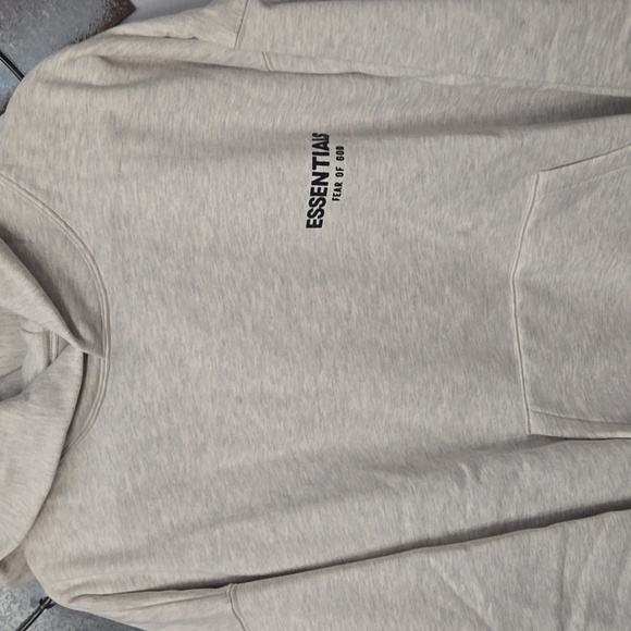 Essentials Light Gray Hoodie - Picture 3 of 3